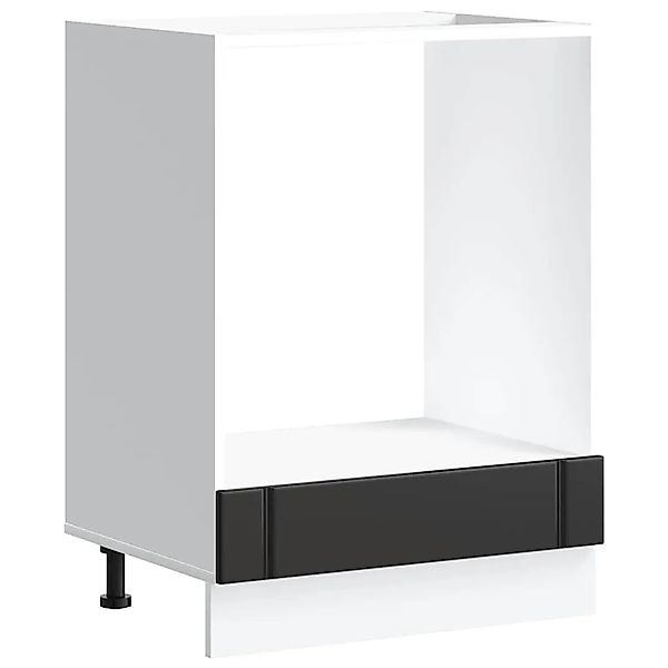 vidaXL Herdumbauschrank Lucca Schwarz Holzwerkstoff 853758 günstig online kaufen