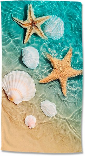 good morning Strandtuch "Beachvibe" Mikrofaser, 100x180, Schnelltrocknend, günstig online kaufen