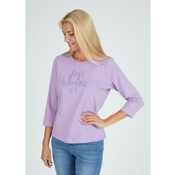Rabe  Langarmshirt Rundhals T-Shirt für Damen in violett günstig online kaufen
