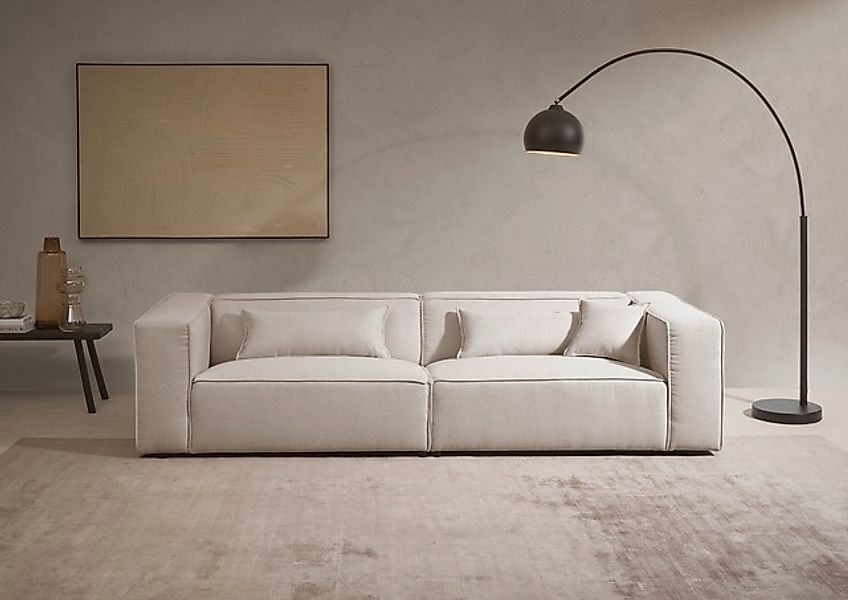LeGer Home by Lena Gercke 3-Sitzer »PIARA, Couch mit Kedernaht, Sofa in Cor günstig online kaufen