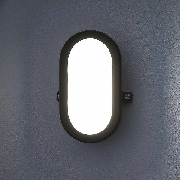 OSRAM LED-Außenwandlampe BULKHEAD, schwarz 11 W Plastik IP54 günstig online kaufen