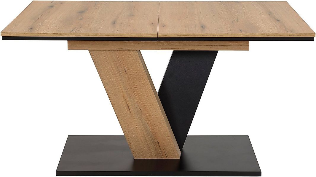 HELA Säulen-Esstisch LUCY, ausziehbar 140cm auf 180cm, Synchronauszug, TOPS günstig online kaufen