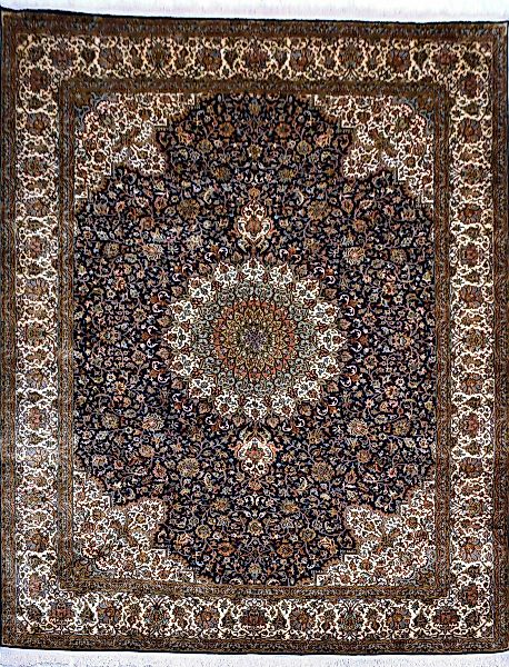 Kayoom Seidenteppich »Kashan 220«, rechteckig, 10 mm Höhe, Einzelstück mit günstig online kaufen