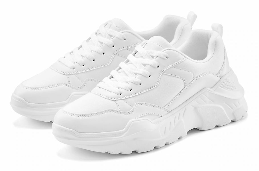 LASCANA Sneaker Halbschuh, Sportschuh, leichte Chunky Sohle, weiche Innenso günstig online kaufen