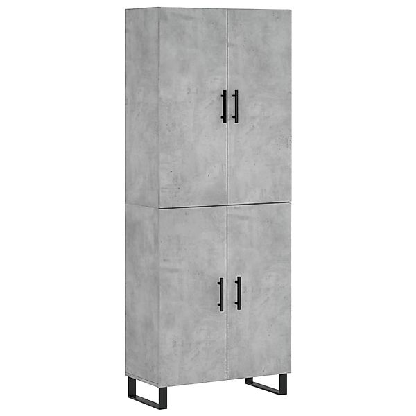 vidaXL Highboard Betongrau 69,5x34x180 cm Holzwerkstoff 3195703 günstig online kaufen