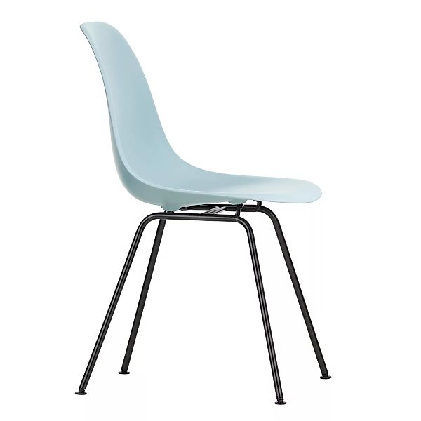 Vitra - Eames Plastic Side Chair DSX Gestell schwarz - eisgrau/Sitzschale P günstig online kaufen
