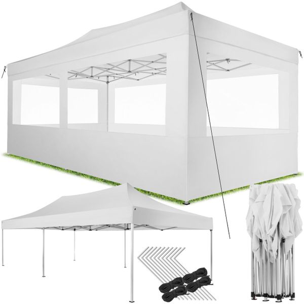 tectake Pavillon Viola, mit 6 Seitenteilen, günstig online kaufen