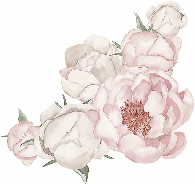 queence Wandtattoo »Leah« Wandbild, Sticker, rosa, Blume, Blüte, selbstkleb günstig online kaufen