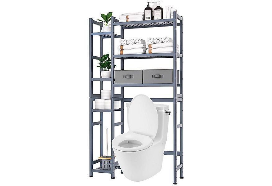 Yorbay Badregal Bambus Toilettenregal mit 7 Ebenen, 79x23,3x166 cm, Badezim günstig online kaufen