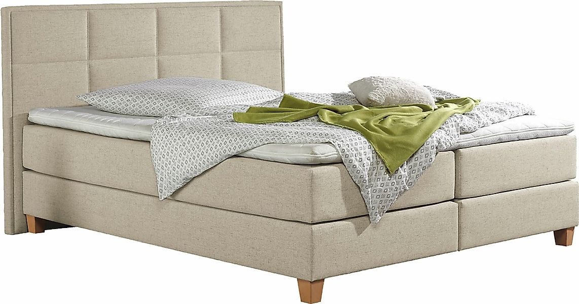 Home affaire Boxspringbett "Casey", in 5 Breiten, 3 Ausführungen, 2 Härtegr günstig online kaufen