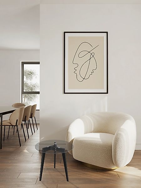MIRRORS AND MORE Beistelltisch "Charlotta", (4 St.), Kombination aus Holz u günstig online kaufen