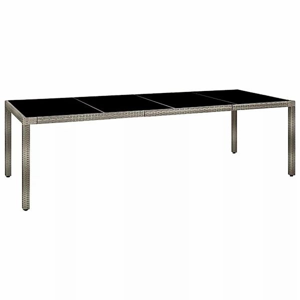 vidaXL Gartentisch Gartentisch Grau 250x100x75 cm günstig online kaufen