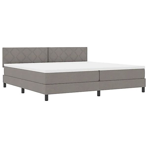 vidaXL Boxspringbett mit Matratze Taupe 200 x 200 cm Stoff 3338794 günstig online kaufen