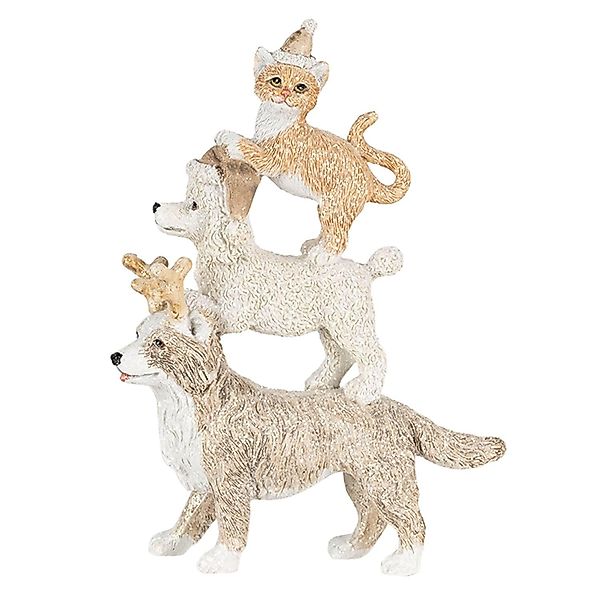 Clayre & Eef | Weihnachtsdekoration Hunde und Katzen günstig online kaufen