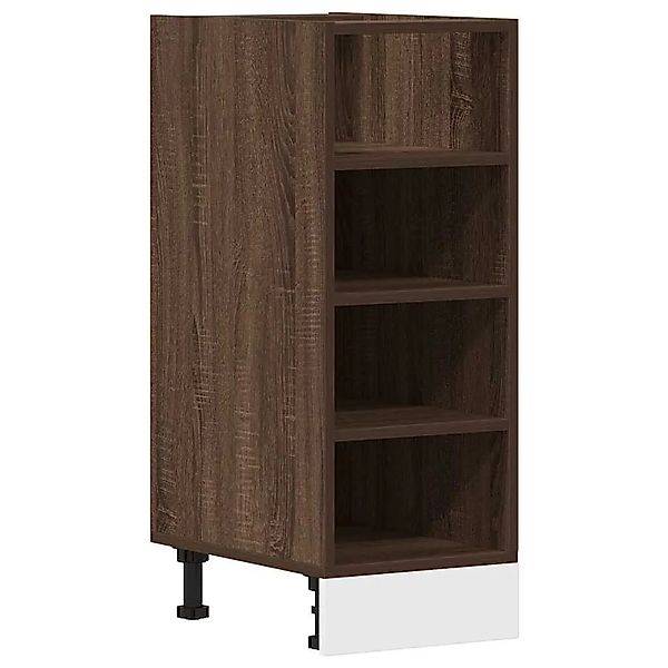 vidaXL Unterschrank Riga Braun Eichen-Optik 30x44,5x81,5 cm Holzwerkstoff 8 günstig online kaufen