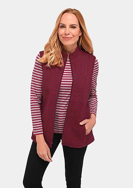 GOLDNER Kurzweste Bequeme Struktur-Jerseyweste günstig online kaufen