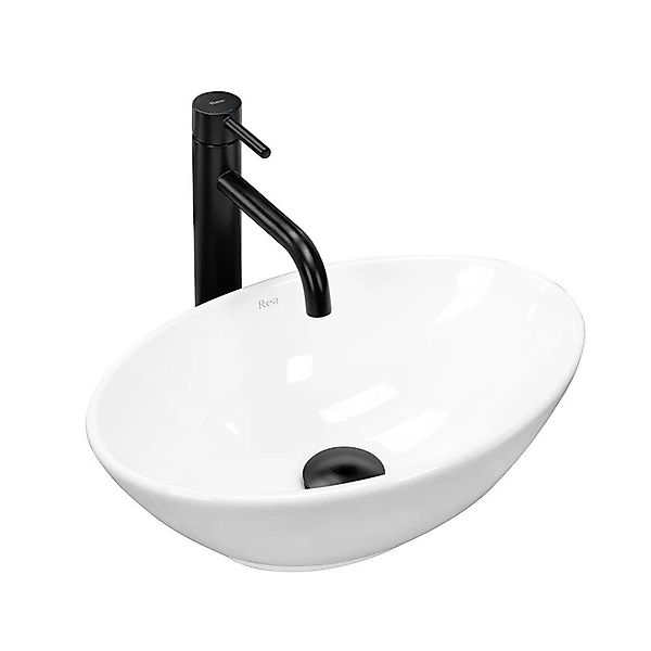 wohnwerk.idee Aufsatzwaschbecken Waschbecken Keramik Weiß Klein günstig online kaufen