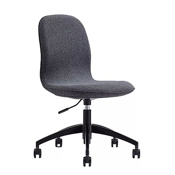 Schreibtischdrehstuhl Stoffbezug grau Schalensitz günstig online kaufen