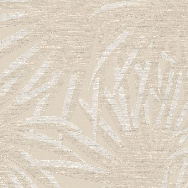 PROFHOME 393382-GU Natur Tapete Floral Matt Beige Weiß 0,53 m x 10,05 m 5,3 günstig online kaufen