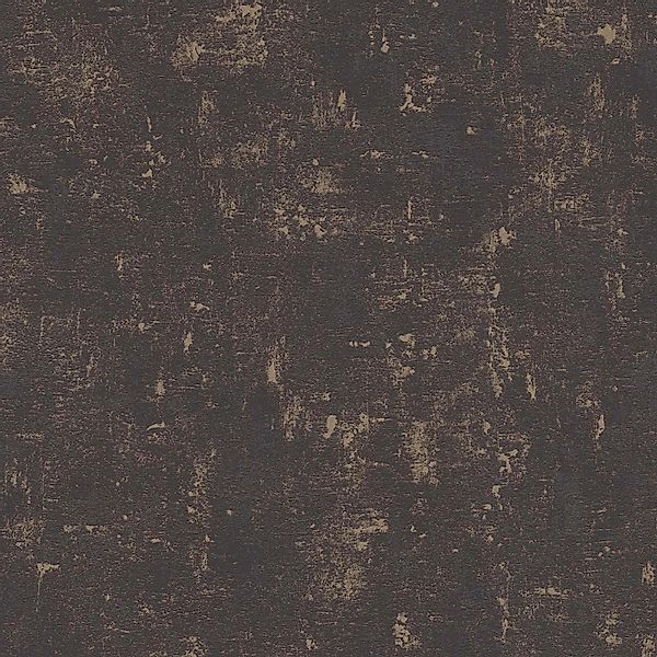 Bricoflor Schwarze Tapete mit Gold Metallic Effekt Vliestapete im Industria günstig online kaufen