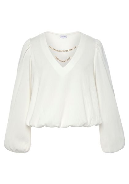 LASCANA Schlupfbluse mit Kettendetails, elegante Damenbluse, günstig online kaufen