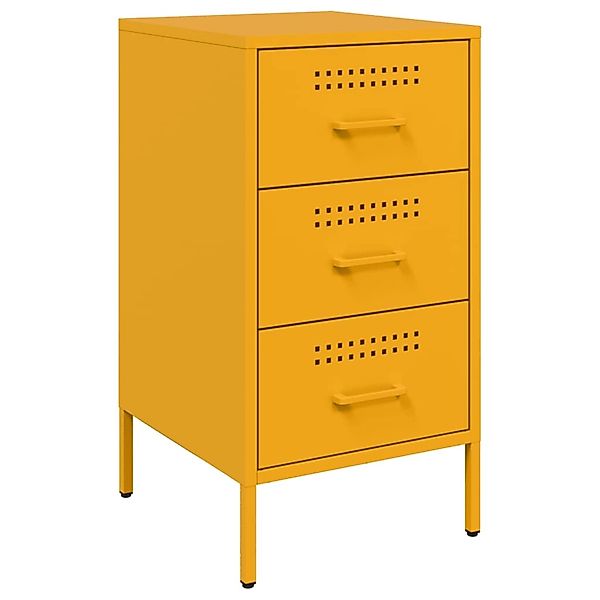 vidaXL Nachttisch Nachttisch Senfgelb 36x39x68 cm günstig online kaufen
