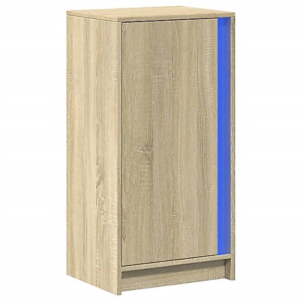 vidaXL LED-Sideboard Sonoma-Eiche 42,5x34x85 cm Holzwerkstoff 852140 günstig online kaufen