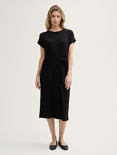 TOM TAILOR Sommerkleid Ripp Midi-Kleid mit günstig online kaufen