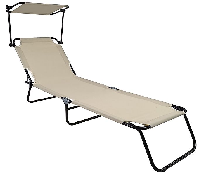 VCM Gartenliege Sonnenliege Liegestuhl klappbar Gartenliege günstig online kaufen