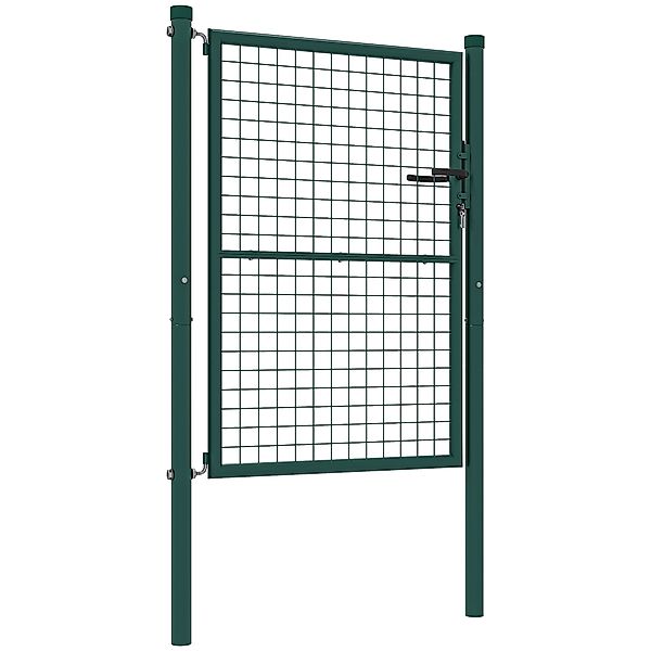 Outsunny Gartentor aus Stahl 97 x 175 cm Gartentor mit Schloss, Schlüssel u günstig online kaufen