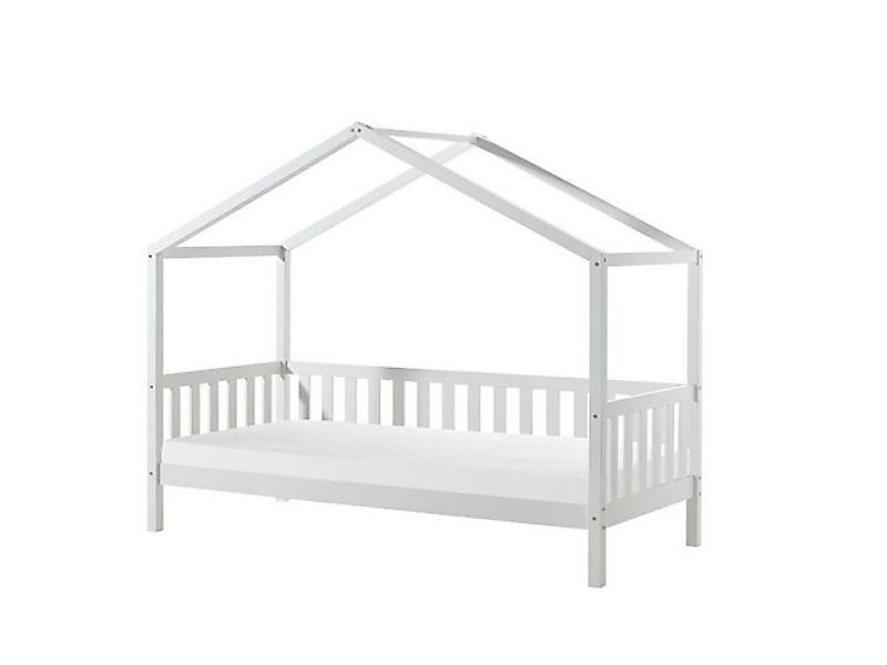 Natur24 Kinderbett Bett 210 x 170 x 97cm Kiefernholz Weiß günstig online kaufen