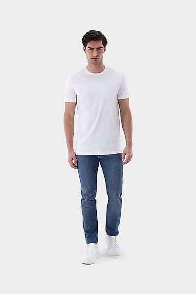 T-Shirt mit Rundhals Slim Fit günstig online kaufen