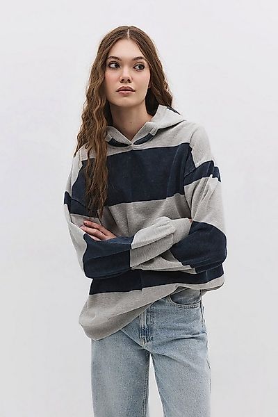 No Matter What Kapuzenpullover Gestreiftes Kapuzensweatshirt günstig online kaufen