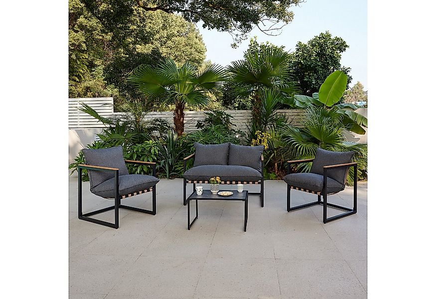 HTI-Living Gartenstuhl Gartensitzgruppe Zweisitzer, 2 Stühle und Tisch (Set günstig online kaufen