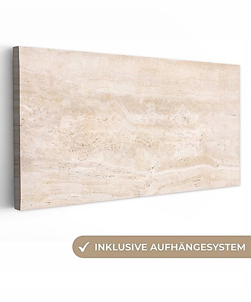 OneMillionCanvasses® Leinwandbild Panorama Marmor - Steine - Sand - Textur, günstig online kaufen
