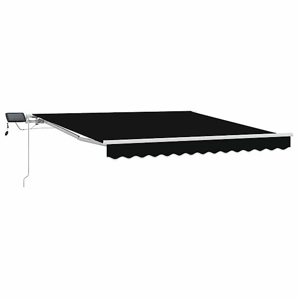 vidaXL Einziehbare Markise Schwarz 300 x 250 cm Stoff und Stahl 3330034 günstig online kaufen