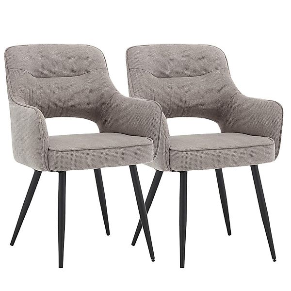 WAHSON OFFICE CHAIRS Esszimmerstuhl Gepolsterte Chenille-Essstühle günstig online kaufen