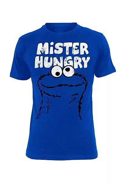 Sesame Street T-Shirt Men - MISTER HUNGRY - Blue günstig online kaufen