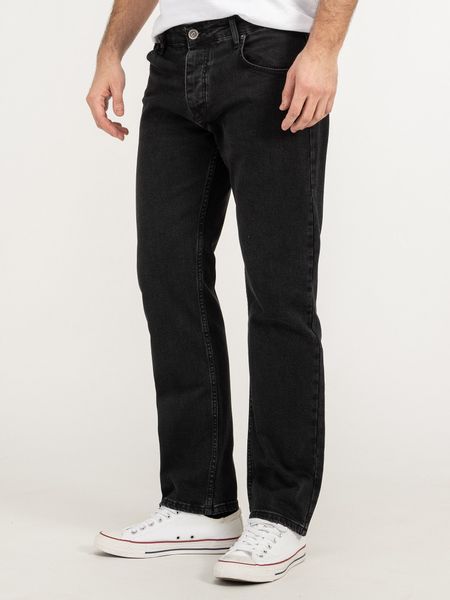 Lorenzo Loren Straight-Jeans Herren Jeans Schwarz günstig online kaufen