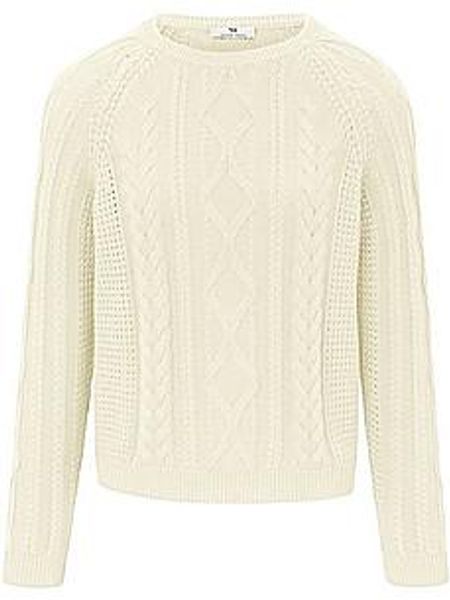 Pullover aus 100% SUPIMA®-Baumwolle Peter Hahn weiss günstig online kaufen