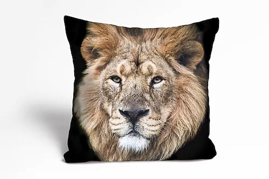 queence Dekokissen »Frank«, Kissenhülle,Löwe,Tiermotiv,Wildtier,Majestätisc günstig online kaufen