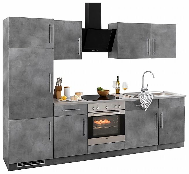 wiho Küchen Küchenzeile "Cali, TOPSELLER" ohne E-Geräte, Breite 280 cm günstig online kaufen