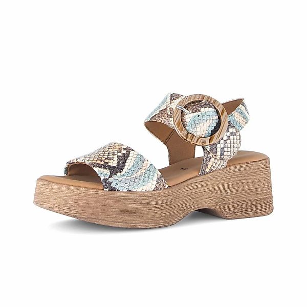 Gabor Riemchensandale "Riemchensandale Leder Reptiloptik" günstig online kaufen