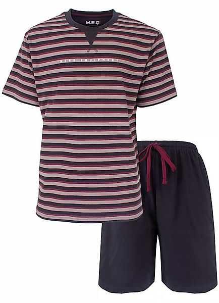 M.E.Q. Shorty Modischer Herren Pyjama kurz (2 tlg) Baumwolle günstig online kaufen