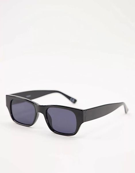 ASOS DESIGN – Cat-Eye-Sonnenbrille in Schwarz mit schwarz getönten Gläsern günstig online kaufen
