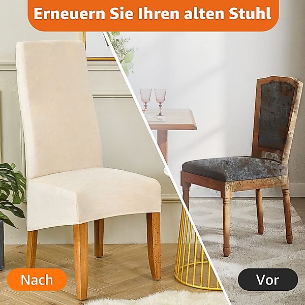 Simloveve Stuhlhusse Stuhlhussen Mirofaser Esszimmer Abnehmbare günstig online kaufen