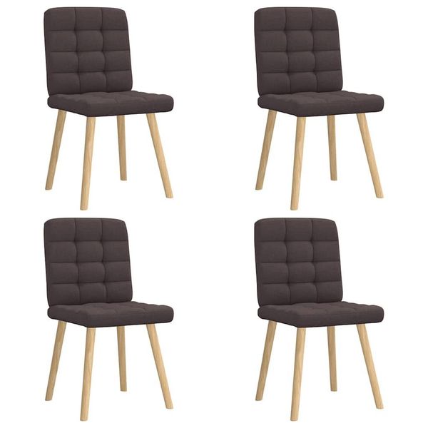 vidaXL Esszimmerstuhl Esszimmerstühle 4 Stk. Dunkelbraun günstig online kaufen