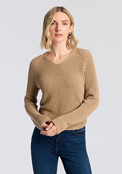 BOSS ORANGE Strickpullover "Fardella Premium Damenmode" mit Ajouré-Details günstig online kaufen