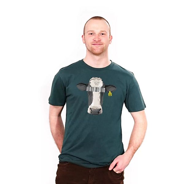 Cow Barcode - Printshirt Männer Aus Biobaumwolle günstig online kaufen