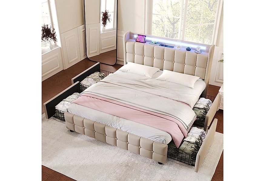HAUSS SPOLE Polsterbett Polsterbett Doppelbett Funktionsbett Bettrahmen mit günstig online kaufen